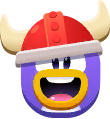 Red Viking Face